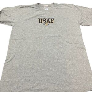 Inter American Activewear Men’s USAF Gray Short Sleeve T-Shirt